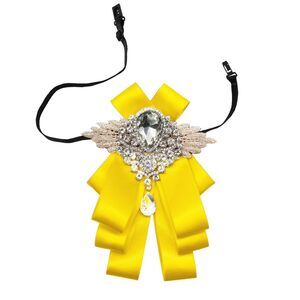 5058 Sparkle Bow Ties and Big Rhinestone Bow Tie Satin Ribbon Bowtie